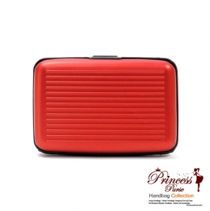 Sleek Durable Aluminum Card Holder/ Wallet with Rigid Surface.